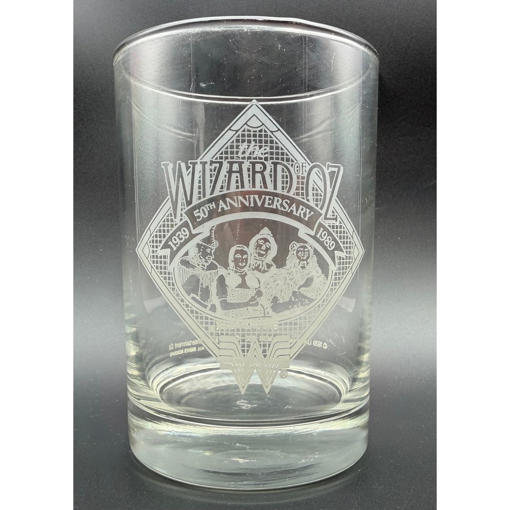 Vintage 1989 Whataburger Wizard of Oz 50th Anniversary Glass Tumbler MGM Turner